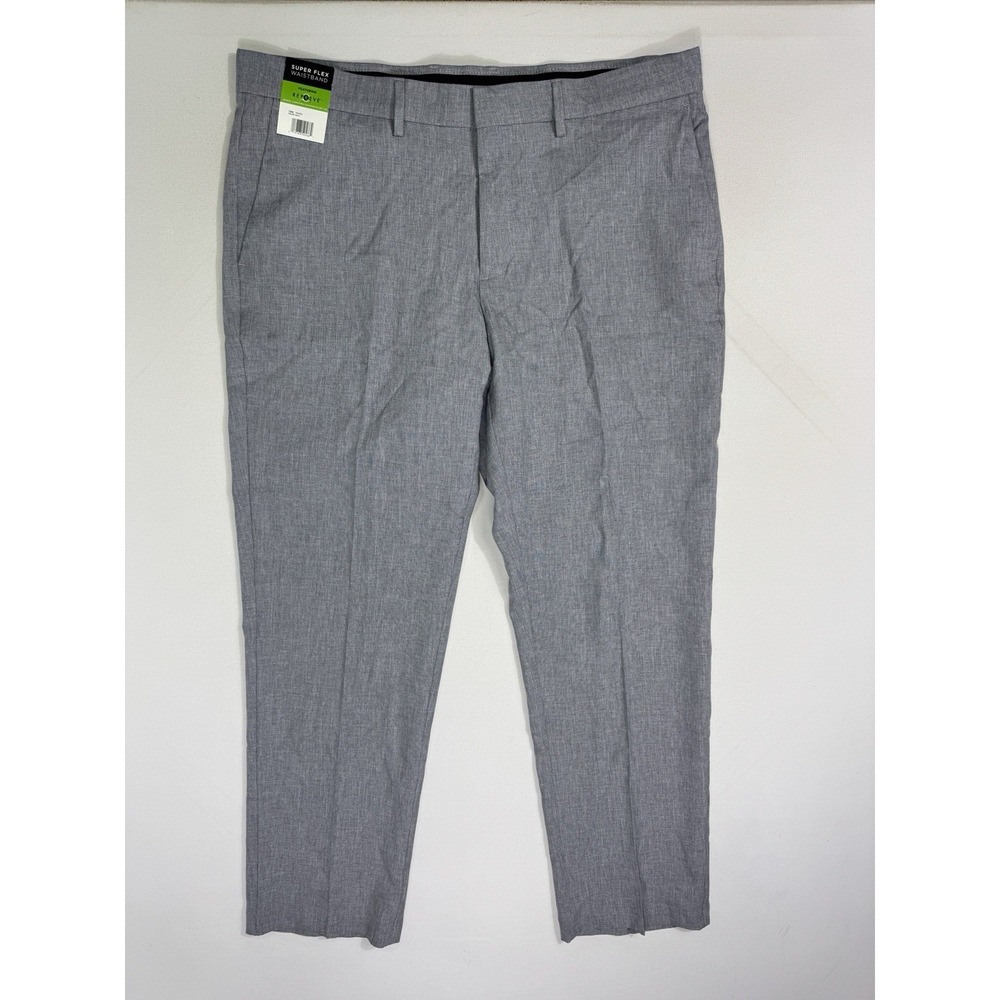 Haggar Comfort Performance Dress Pants Straight Fit Men's 38x30 (39x29) NWT Grey